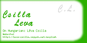 csilla leva business card